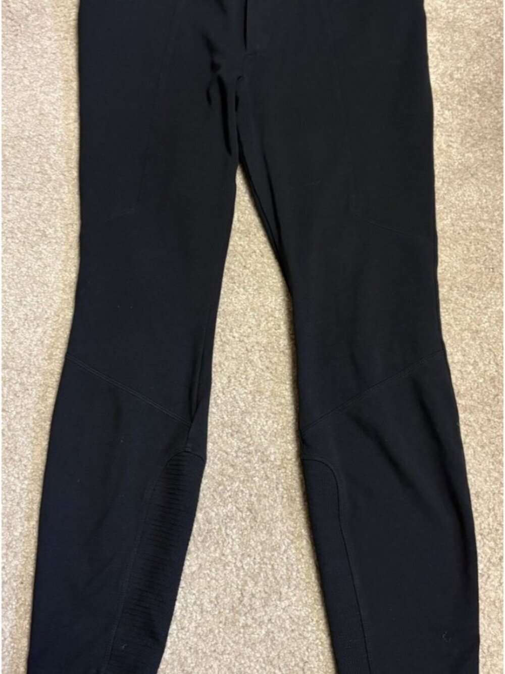 Athleta Women's Size 14 Ponte Moto 2.0 Pant Zip Pockets Stretch Black